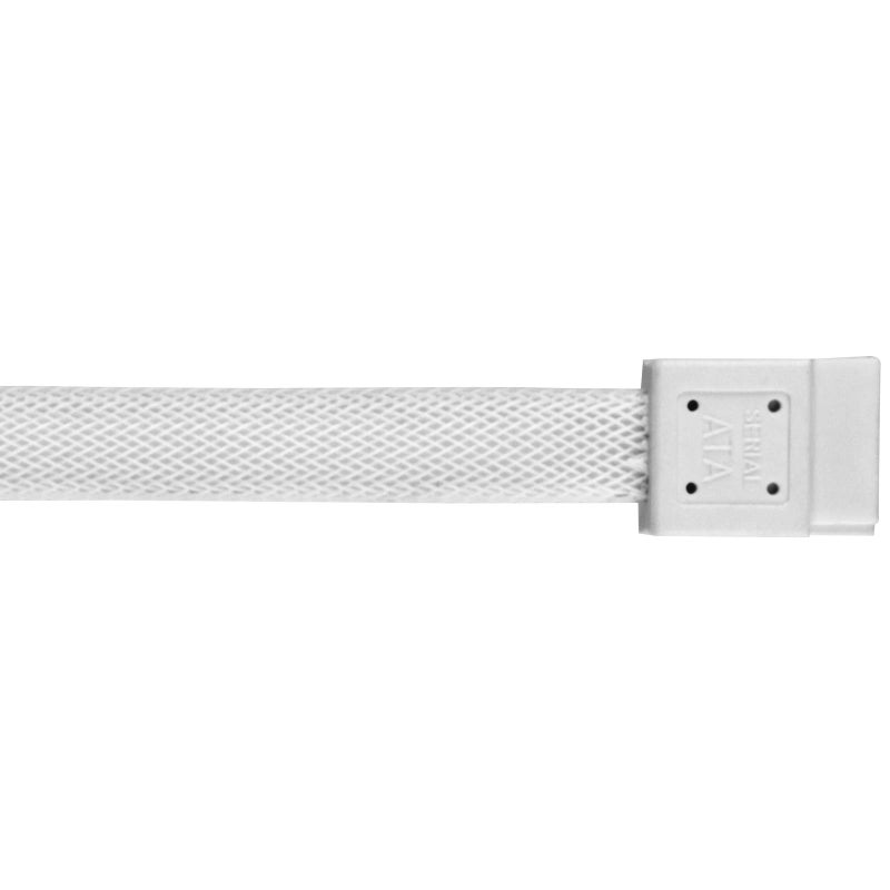 Silverstone SATA III SSD/HDD Cable with Locking Mechanism in White CP07W-USA - Image 4